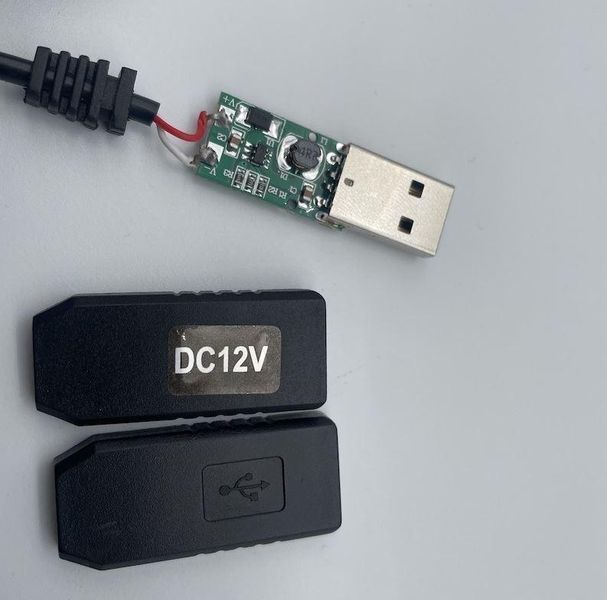 Преобразователь USB 5V в 12V с круглым штекером для роутеров и LED NC31 фото