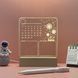 Дошка LED з підсвіткою та календарем 12х15см для нотаток і творчості USB живлення H12045 фото 4