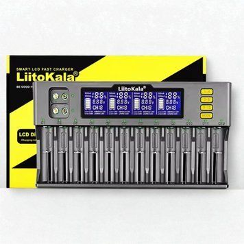 Многофункциональное зарядное устройство LiitoKala Lii-S12 на 12 аккумуляторов Li06016 фото