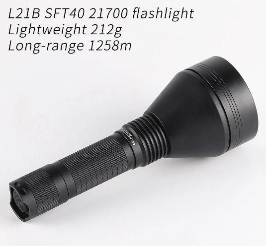 Тактичний далекобійний ліхтар Convoy L21B із LED Luminus SFT40 C02023 фото