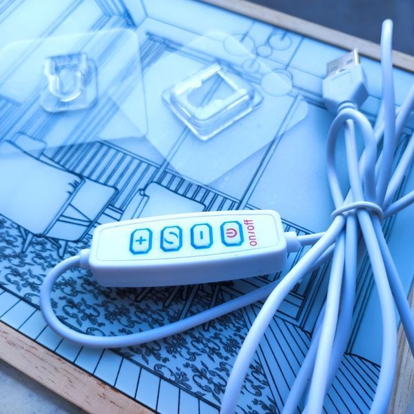 Декоративний світлодіодний нічник картина на USB живлення H12036 фото