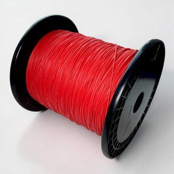 Провод силиконовый 28 awg кабель 0,08mm&sup2; луженый многожильный красный EM18075 фото