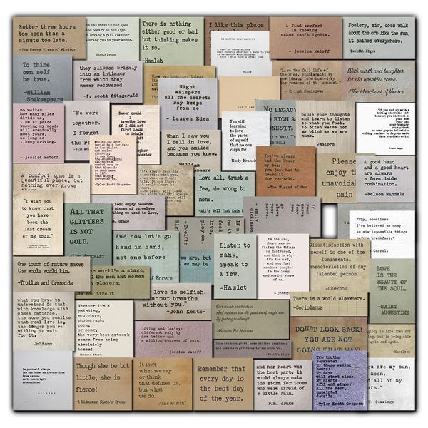 Мотиваційні текстові стікери 60 шт набір для декору та особистих записів BG1732 фото