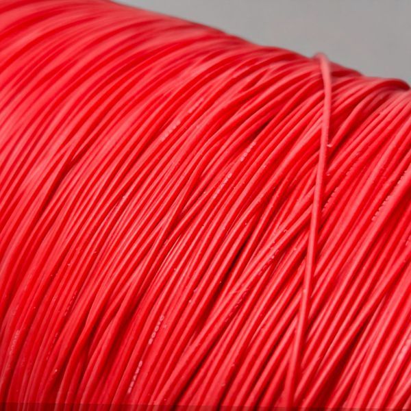 Провід силіконовий 28 awg кабель 0,08mm&sup2; луджений багатожильний червоний EM18075 фото