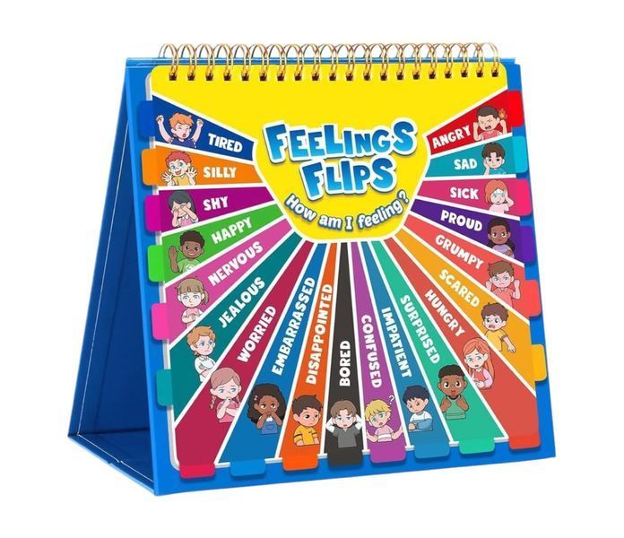 Навчальний фліпбук Feelings Flips для розвитку емоційного інтелекту у дітей англійською BG1759 фото