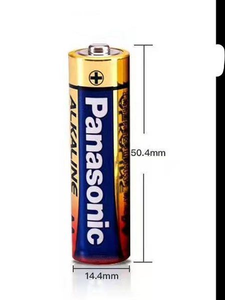Пальчиковые щелочные батарейки Panasonic AA с напряжением 1.5 В B01014 фото