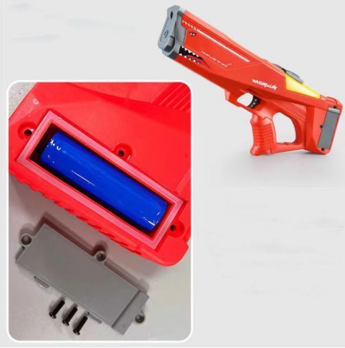 Электрический водяной пистолет акула с аккумулятором 1200mAh и ёмкостью 550мл H12031A фото