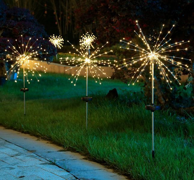 Садовая светодиодная гирлянда на солнечной батарее 150 LED теплый свет G03110 фото