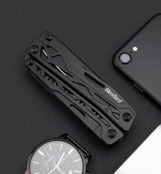 Походный мультиинструмент Xiaomi Nextool Black Knight 11 в 1 с плоскогубцами T09010 фото