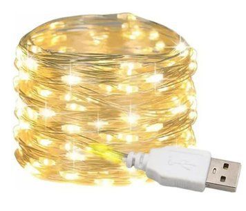 Декоративная светодиодная гирлянда Роса USB 5 метров теплое свечение G03085 фото