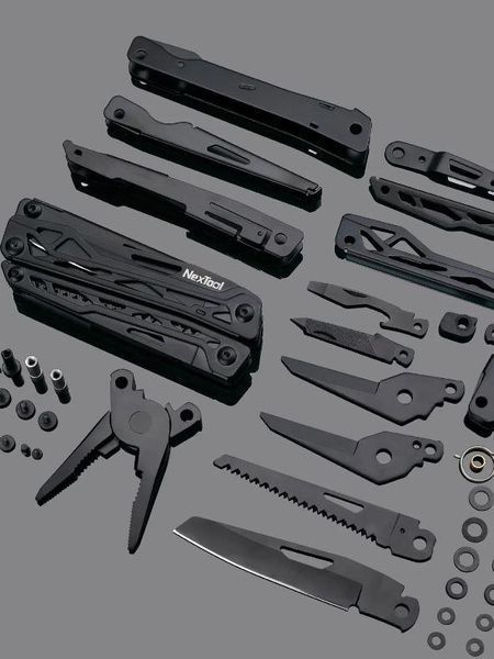 Походный мультиинструмент Xiaomi Nextool Black Knight 11 в 1 с плоскогубцами T09010 фото