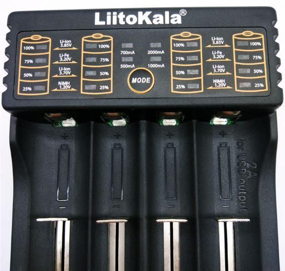 Интеллектуальное зарядное устройство LiitoKala Lii-402 с 4 каналами для разных аккумуляторов Li06003 фото