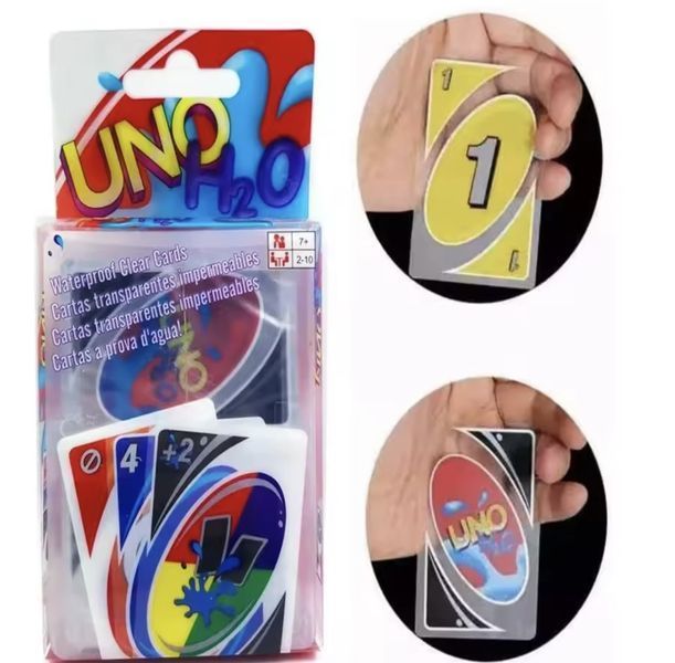 Карточная игра UNO H2O водостойкая семейная версия в пластиковом кейсе BG1768 фото