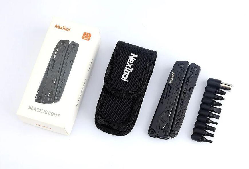 Походный мультиинструмент Xiaomi Nextool Black Knight 11 в 1 с плоскогубцами T09010 фото